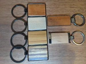 Metal & Wood Keychains