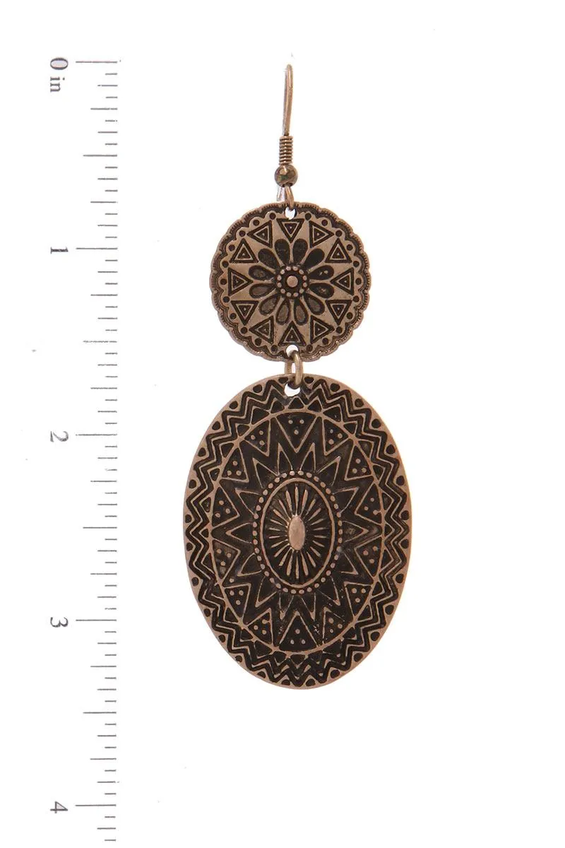 Metal Drop Earring