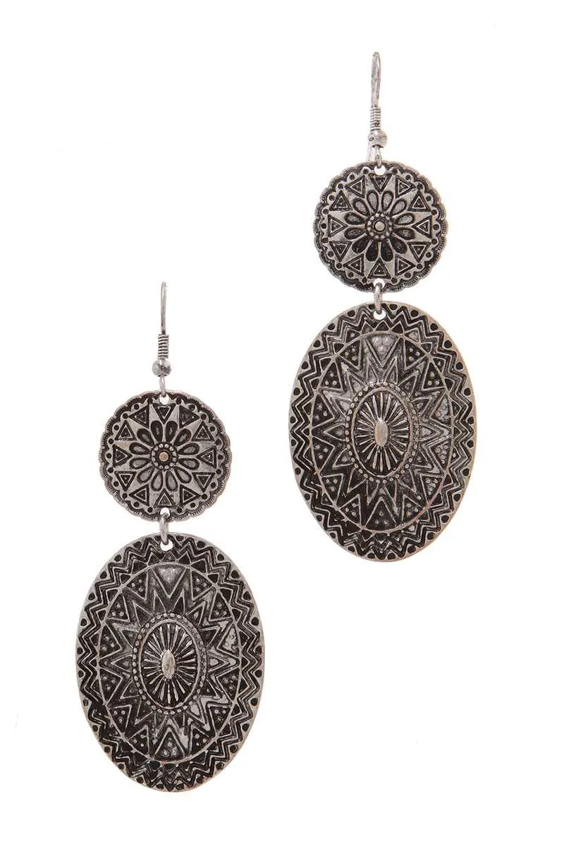 Metal Drop Earring