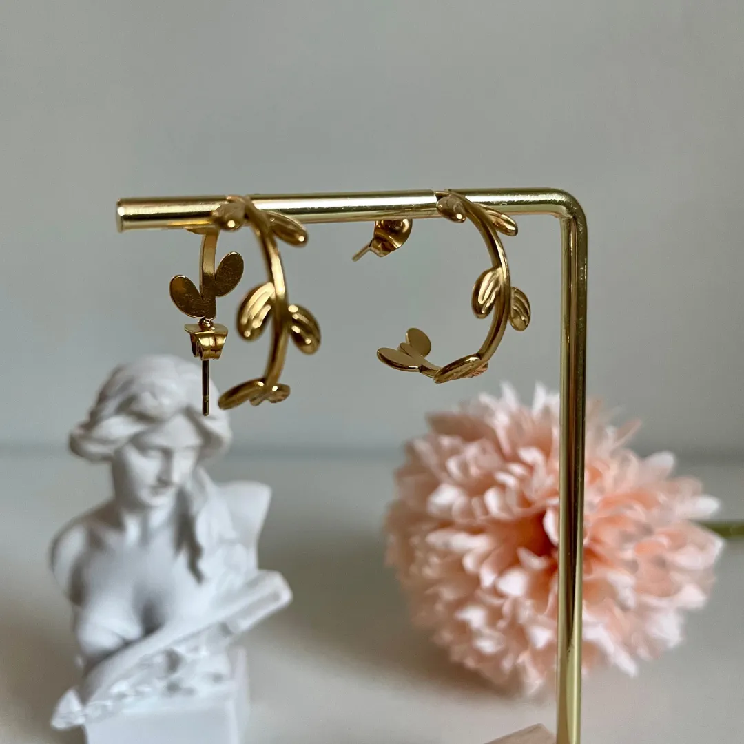 Metal Earrings | METAL LEAF