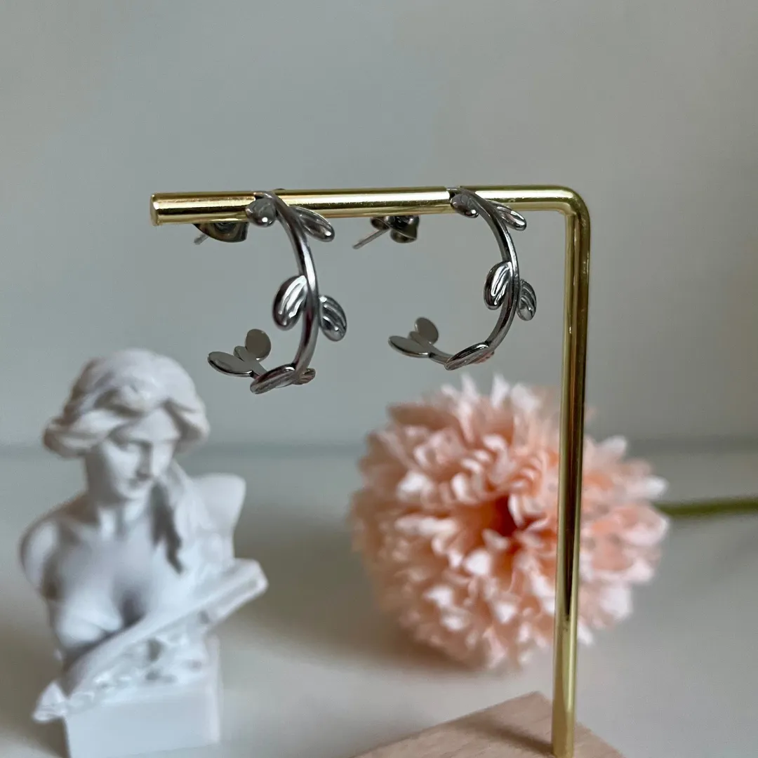 Metal Earrings | METAL LEAF