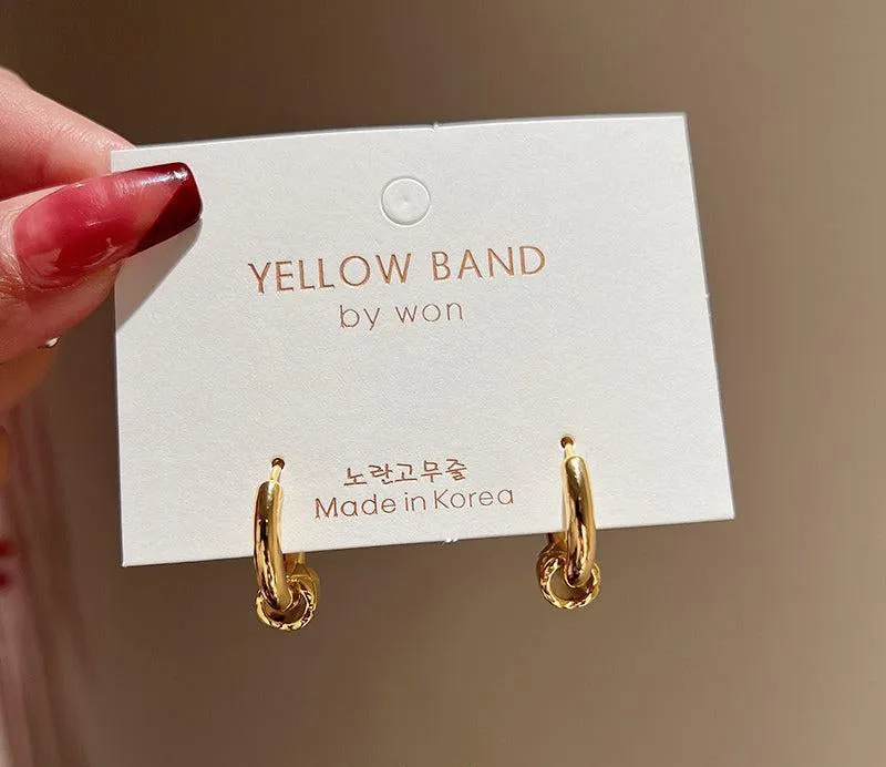 Metal Hoop Earrings