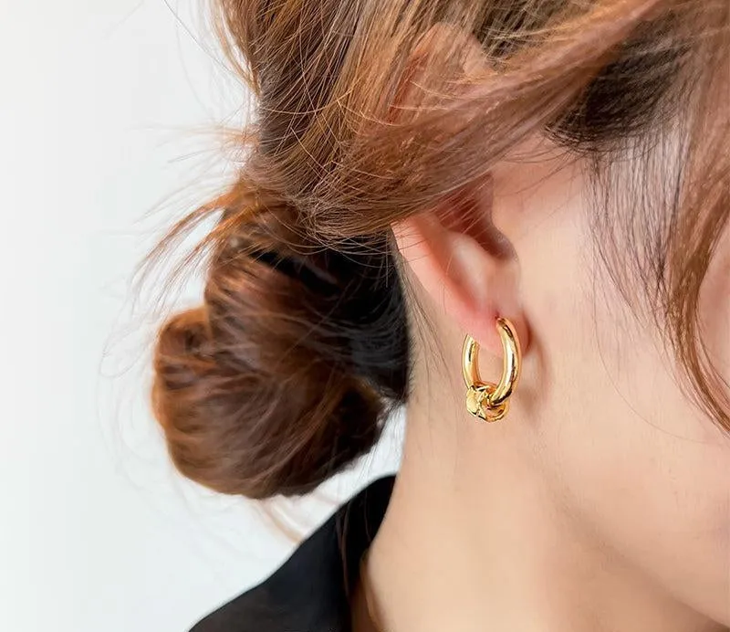Metal Hoop Earrings