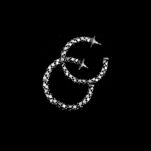 Metal Mesh Hoop Earrings