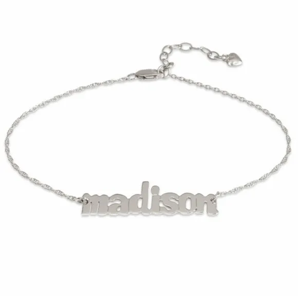 Metal Nameplate Bracelet
