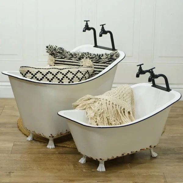 Metal Tub Planters