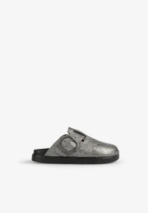 METAL ZUECO SANDAL