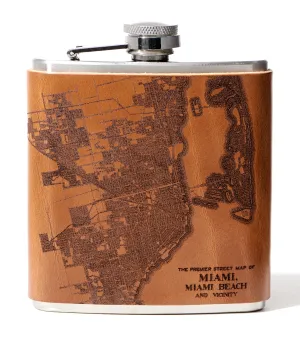 Miami Map Flask