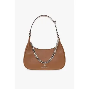 Michael Kors Piper Monogram Shoulder Bag In Brown/ Luggage - 32F2G91C1B