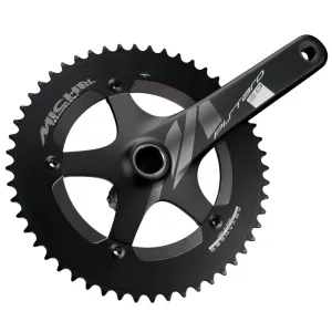 Miche Pistard 2.0 Crankset & Bottom Bracket - 165mm - 49T - Black