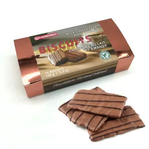 Milk Chocolate Covered Almond Biscuits