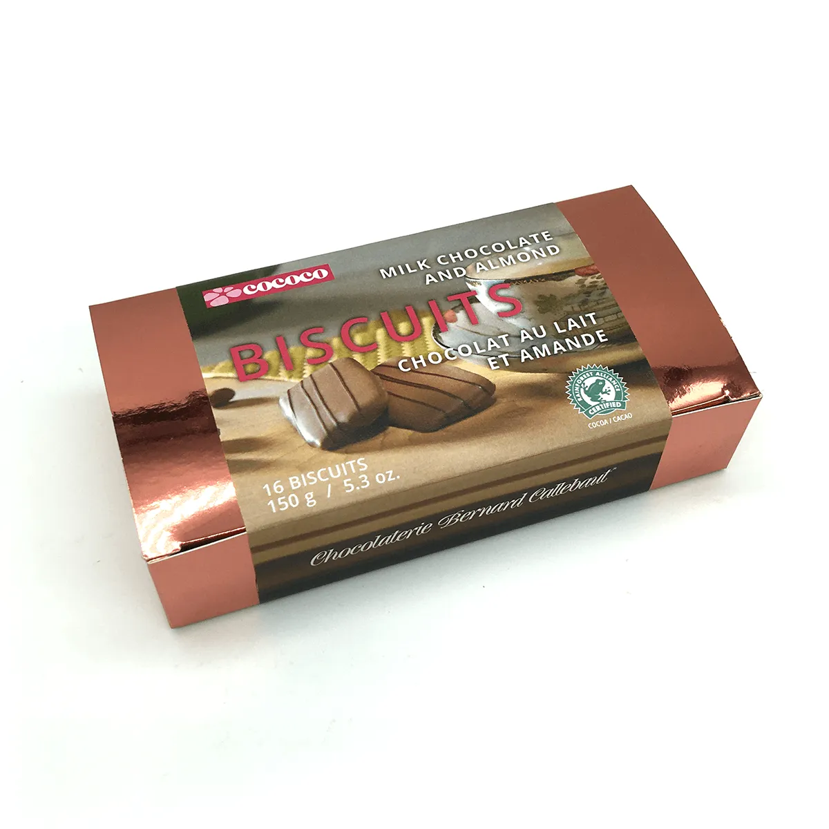Milk Chocolate Covered Almond Biscuits