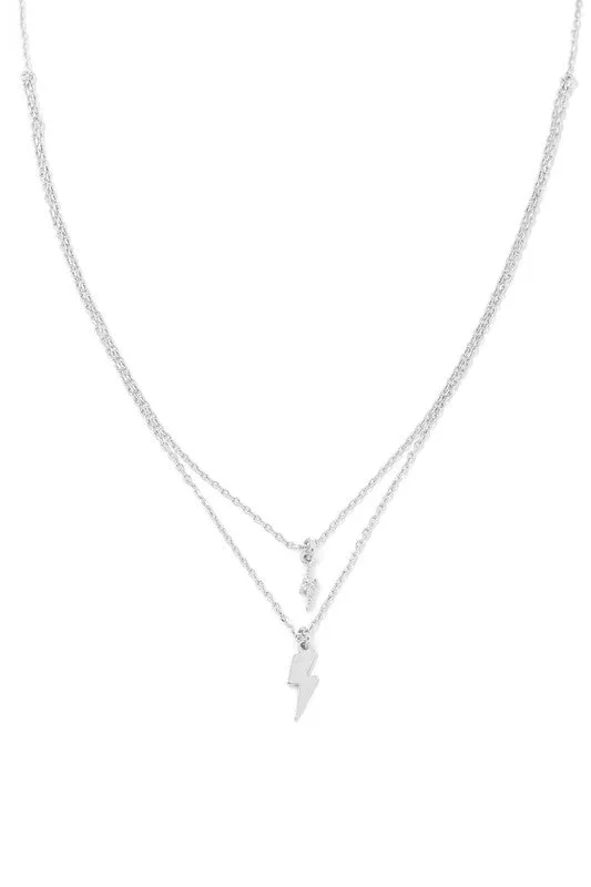 Mini Lightening Bolt Layered Necklace