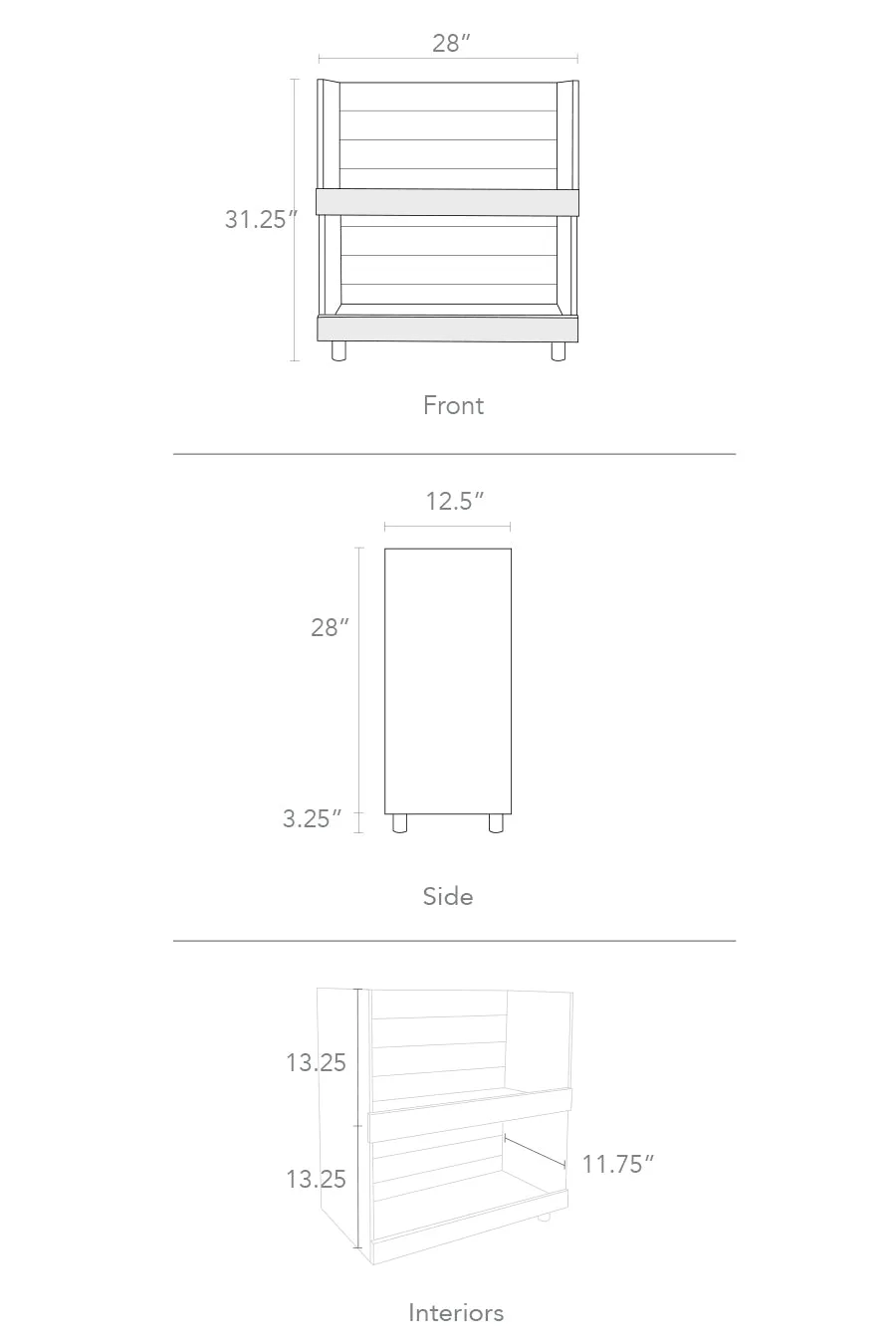 Minimo Modern Kids Bookcase