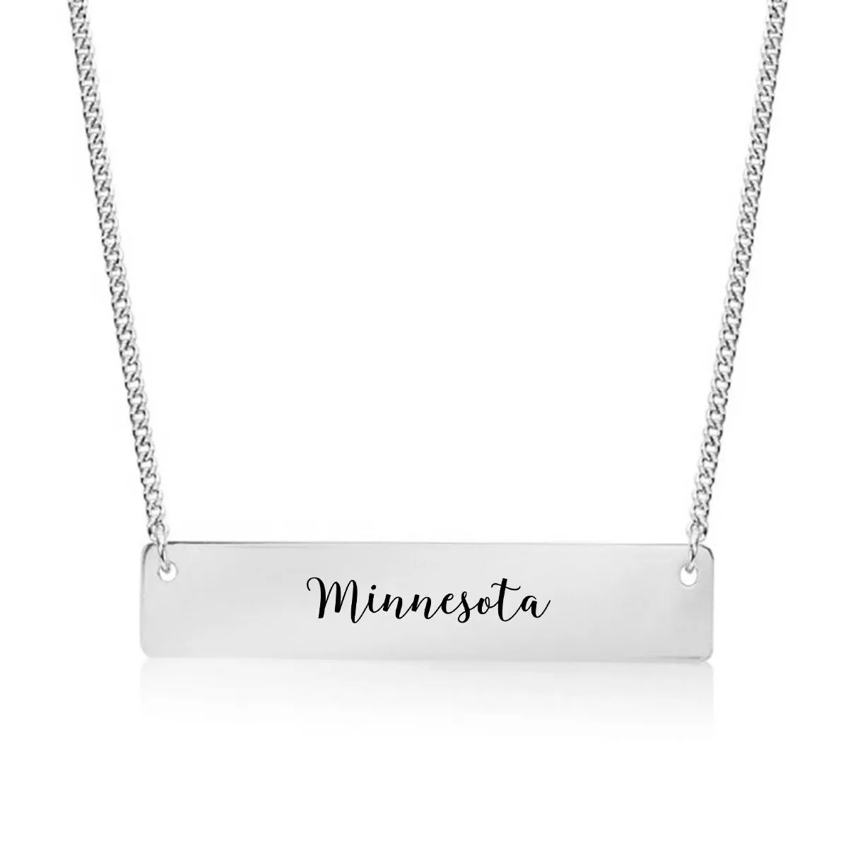 Minnesota Gold / Silver Bar Necklace