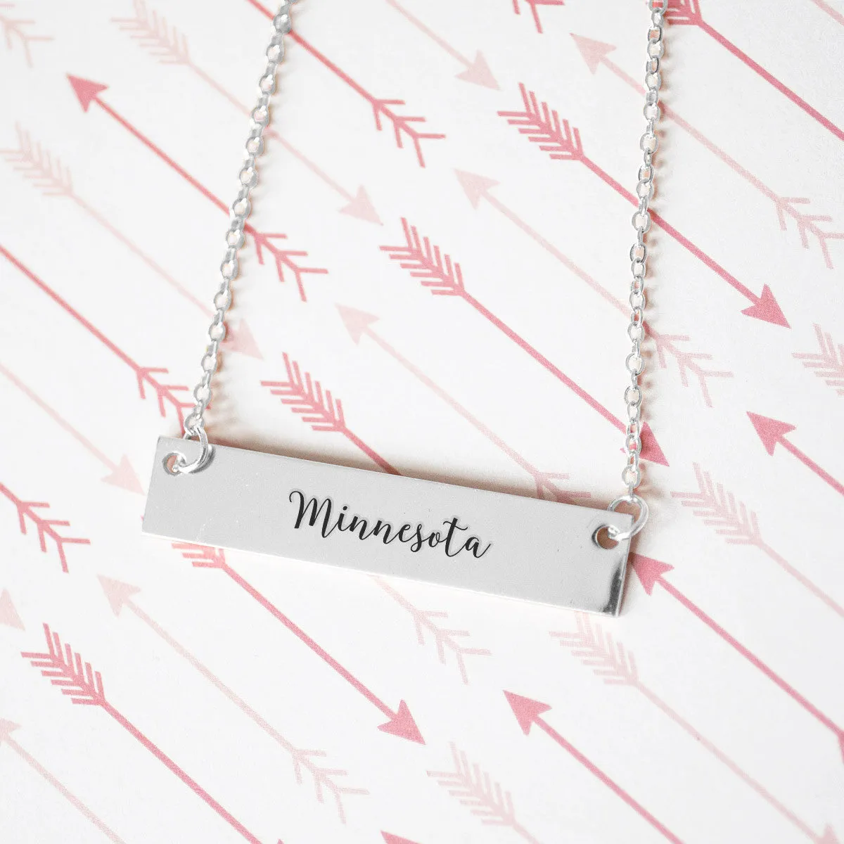 Minnesota Gold / Silver Bar Necklace