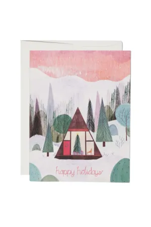 Modern Cabin Holiday Card