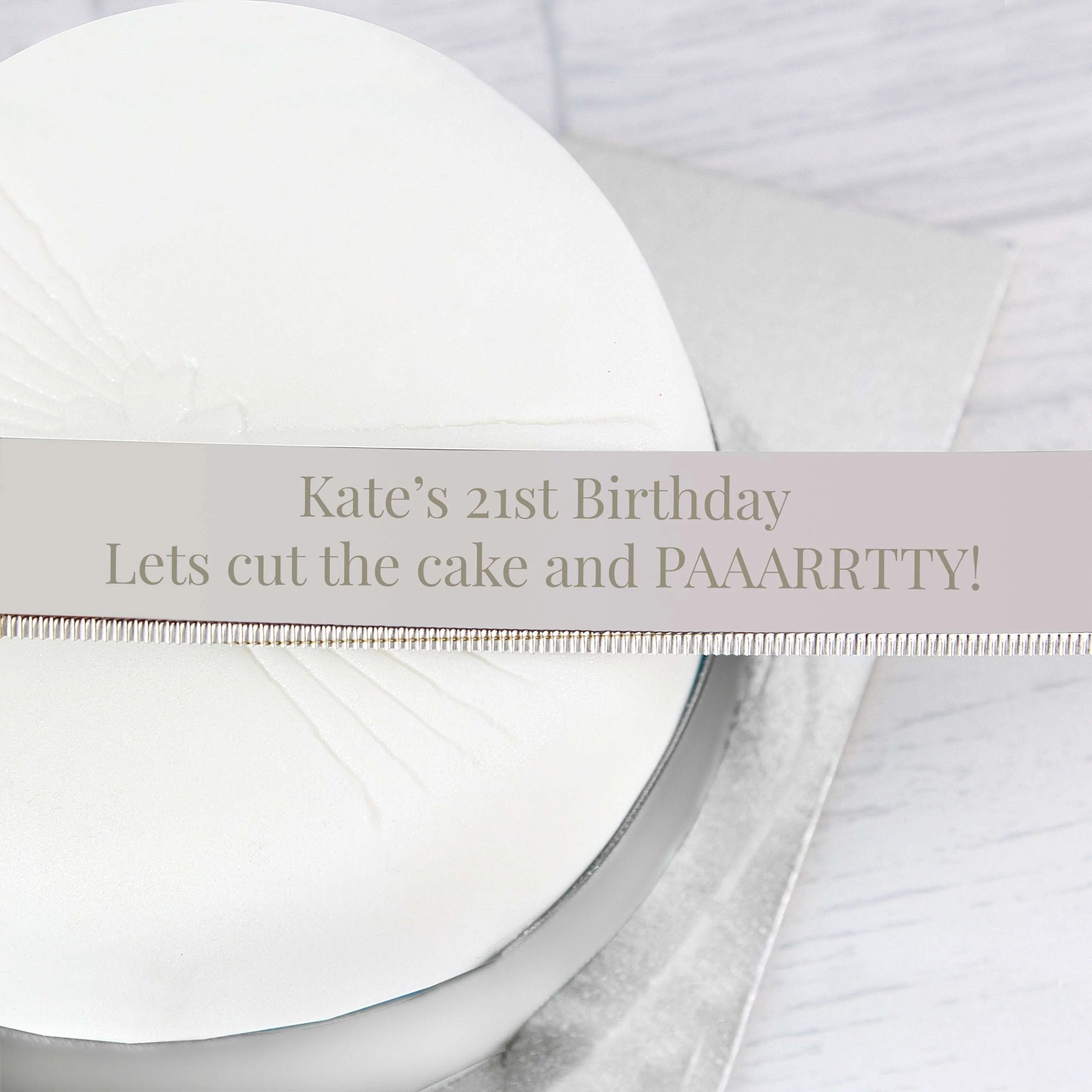Modern Personalised Cake Knife