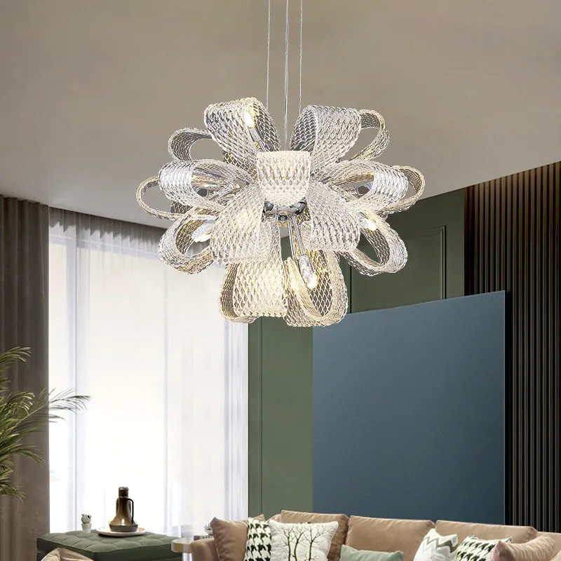 Modern Round Glass Chandelier