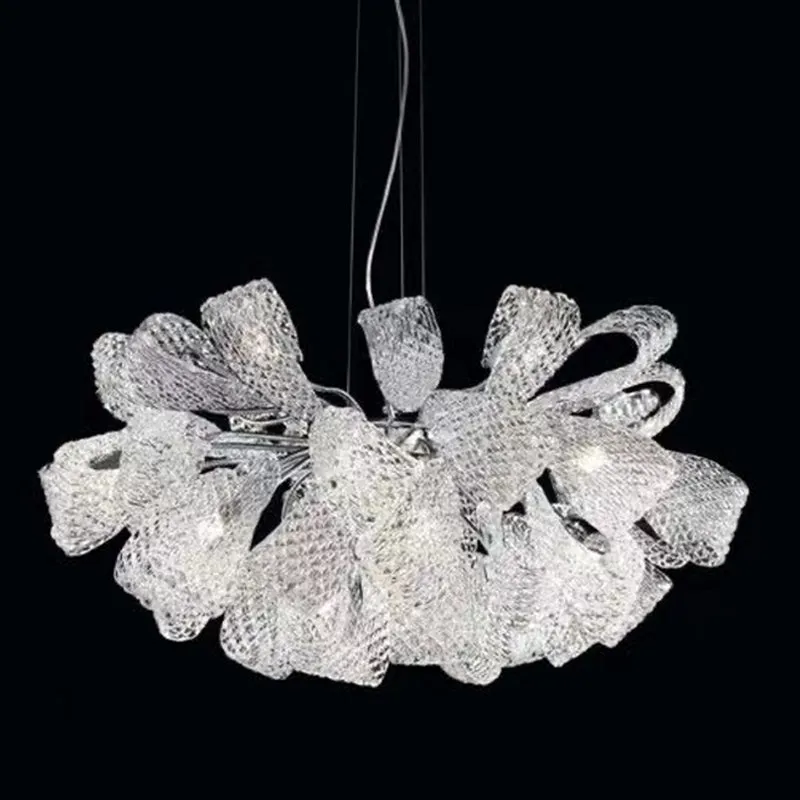 Modern Round Glass Chandelier