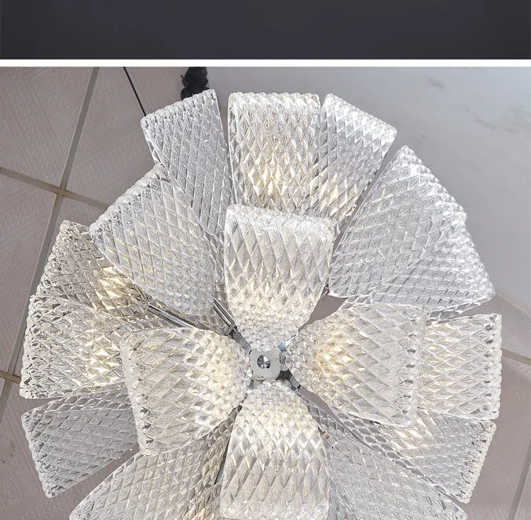Modern Round Glass Chandelier