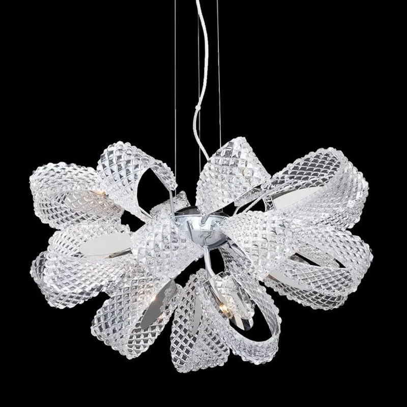 Modern Round Glass Chandelier