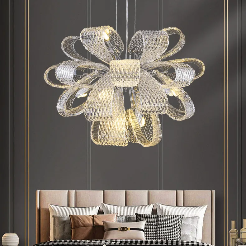Modern Round Glass Chandelier