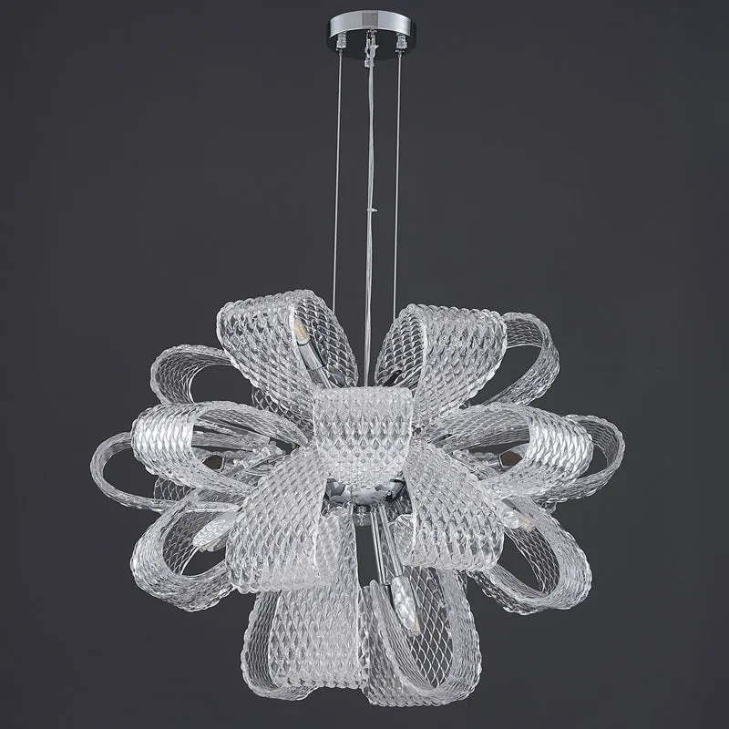 Modern Round Glass Chandelier