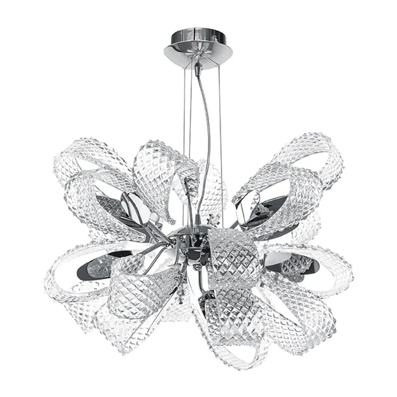 Modern Round Glass Chandelier