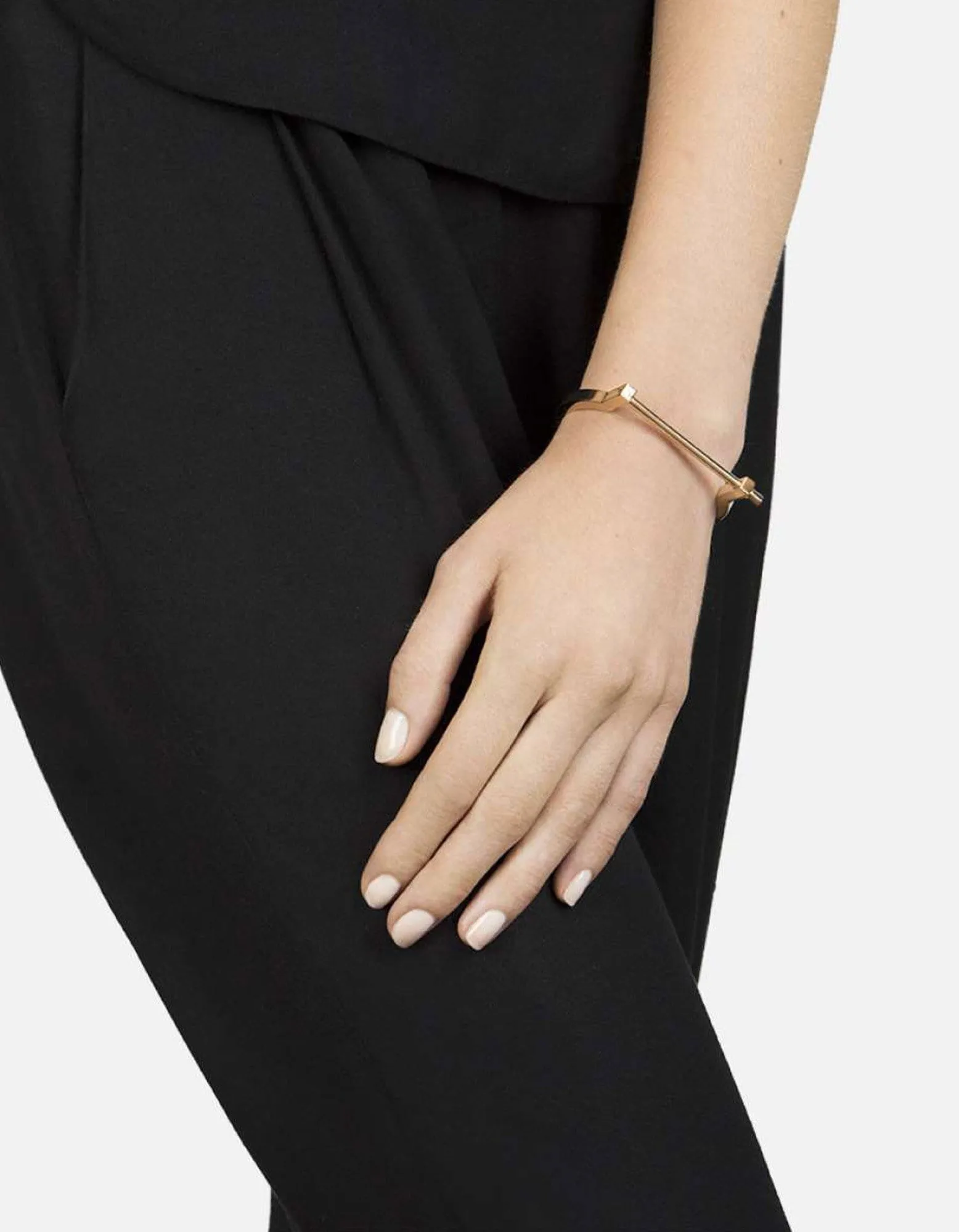 Modern Screw Cuff, Gold