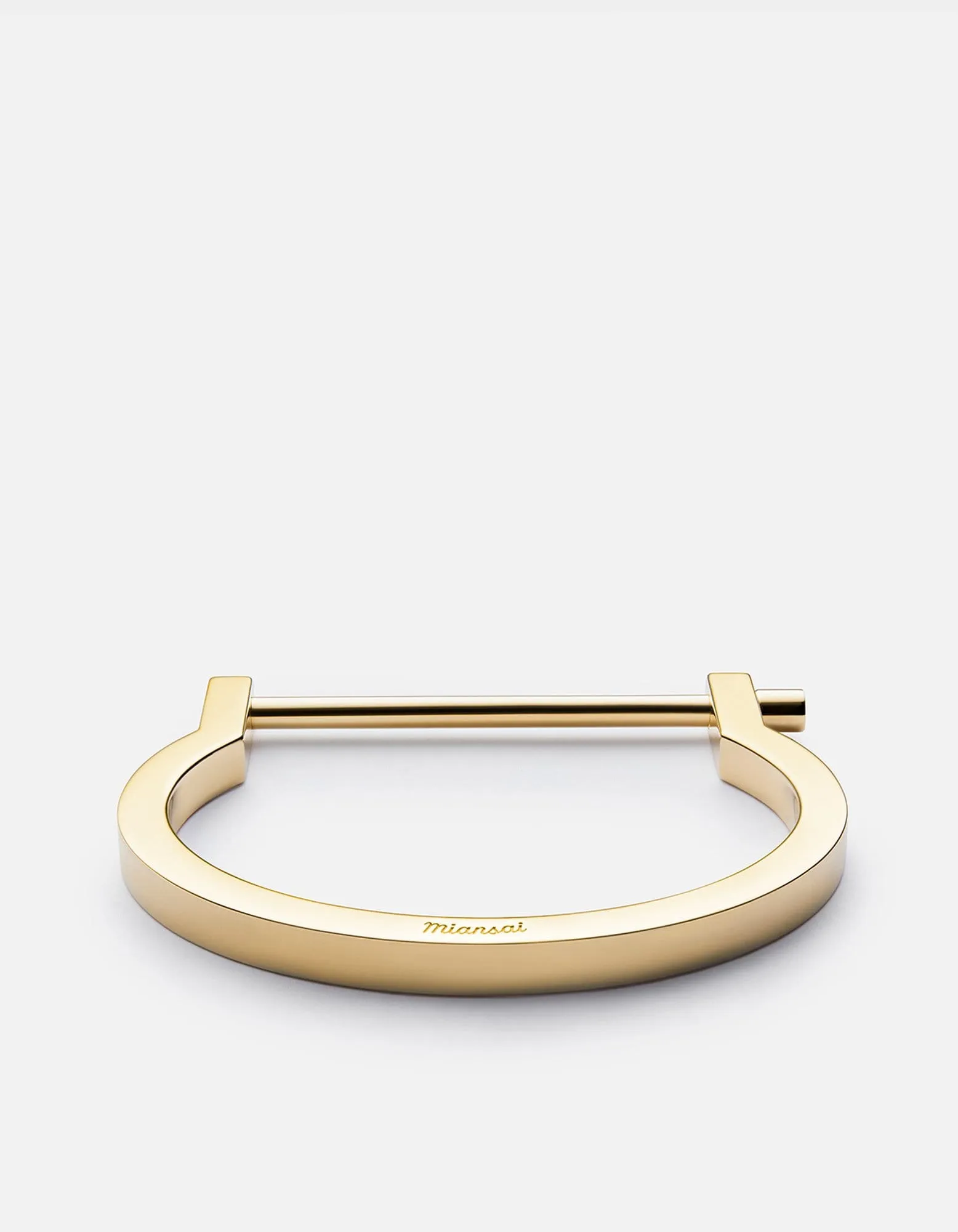 Modern Screw Cuff, Gold