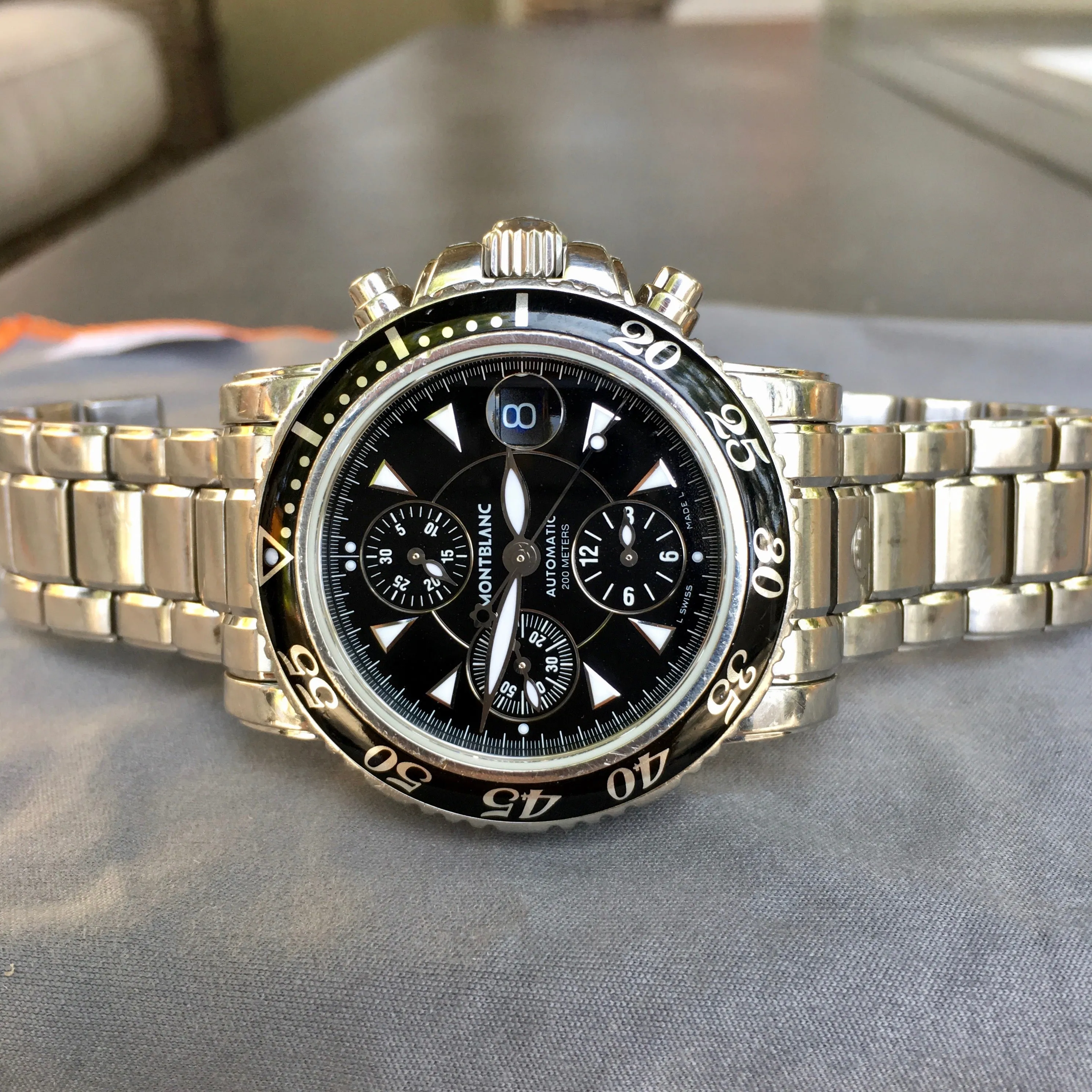 Montblanc Meisterstuck 7034 Chronograph Stainless Steel Automatic 42mm Wristwatch