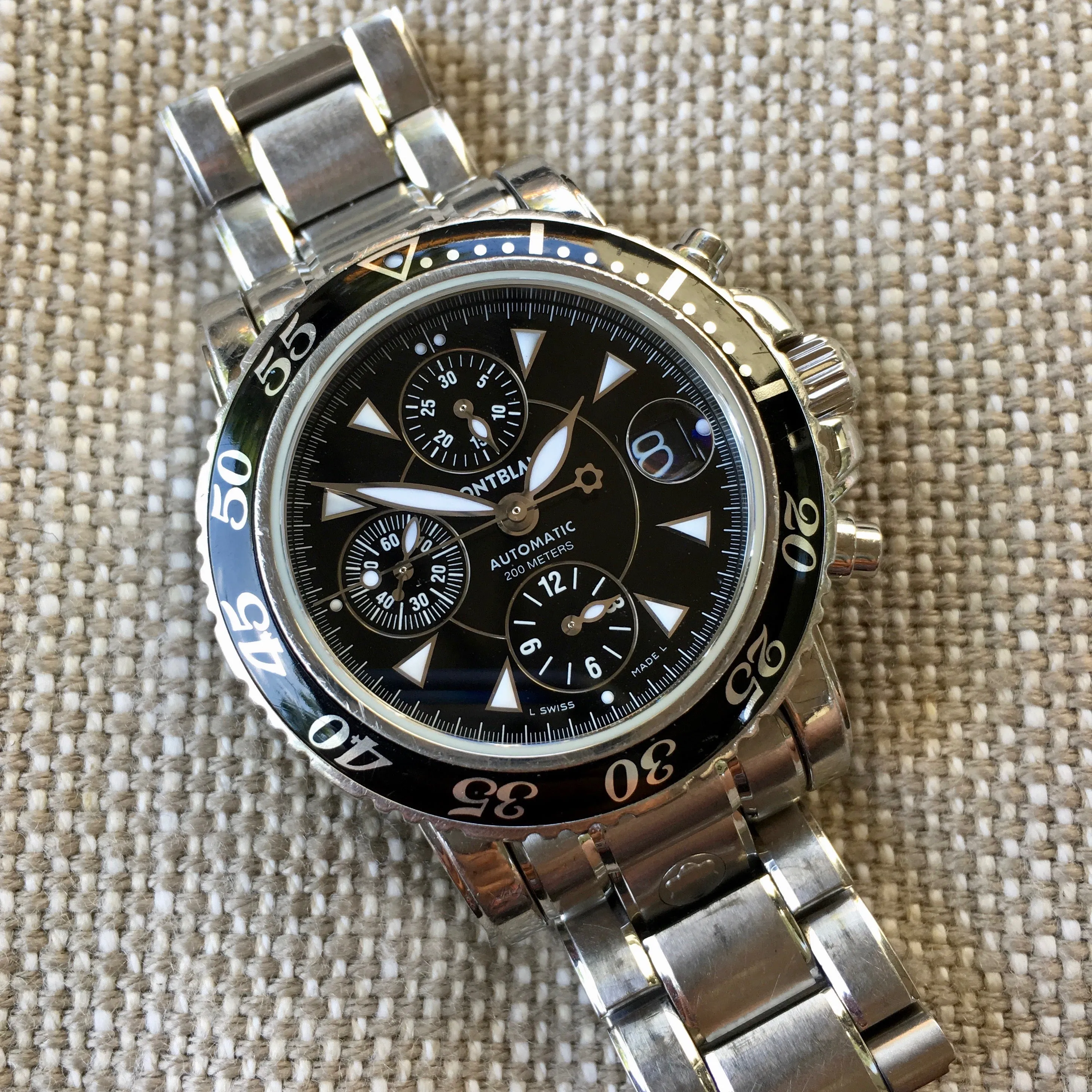 Montblanc Meisterstuck 7034 Chronograph Stainless Steel Automatic 42mm Wristwatch