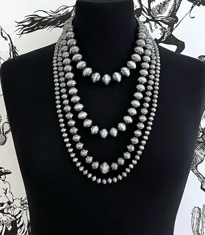 Navajo pearl layered necklace
