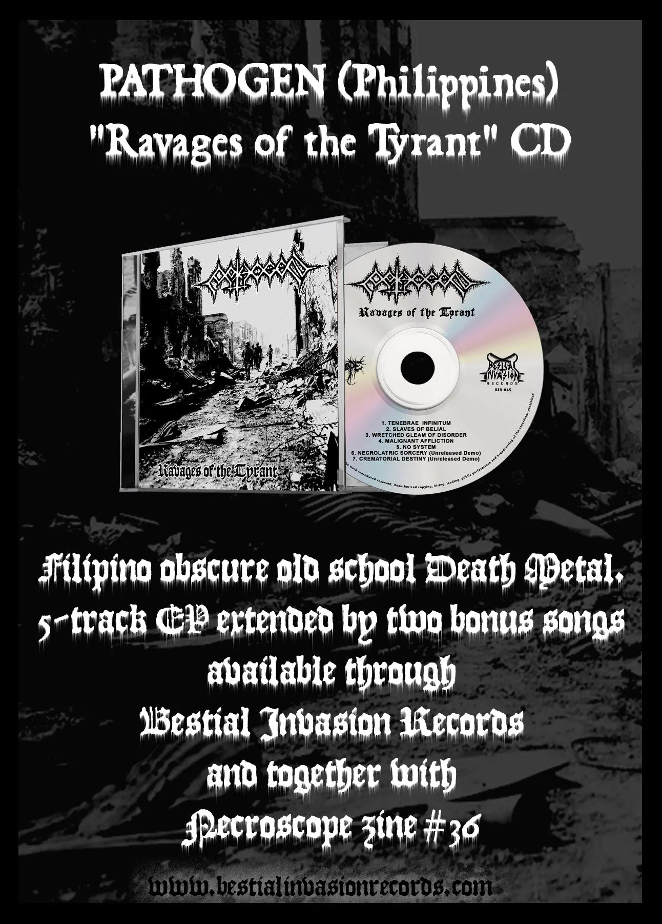 NECROSCOPE METALZINE #36   CD