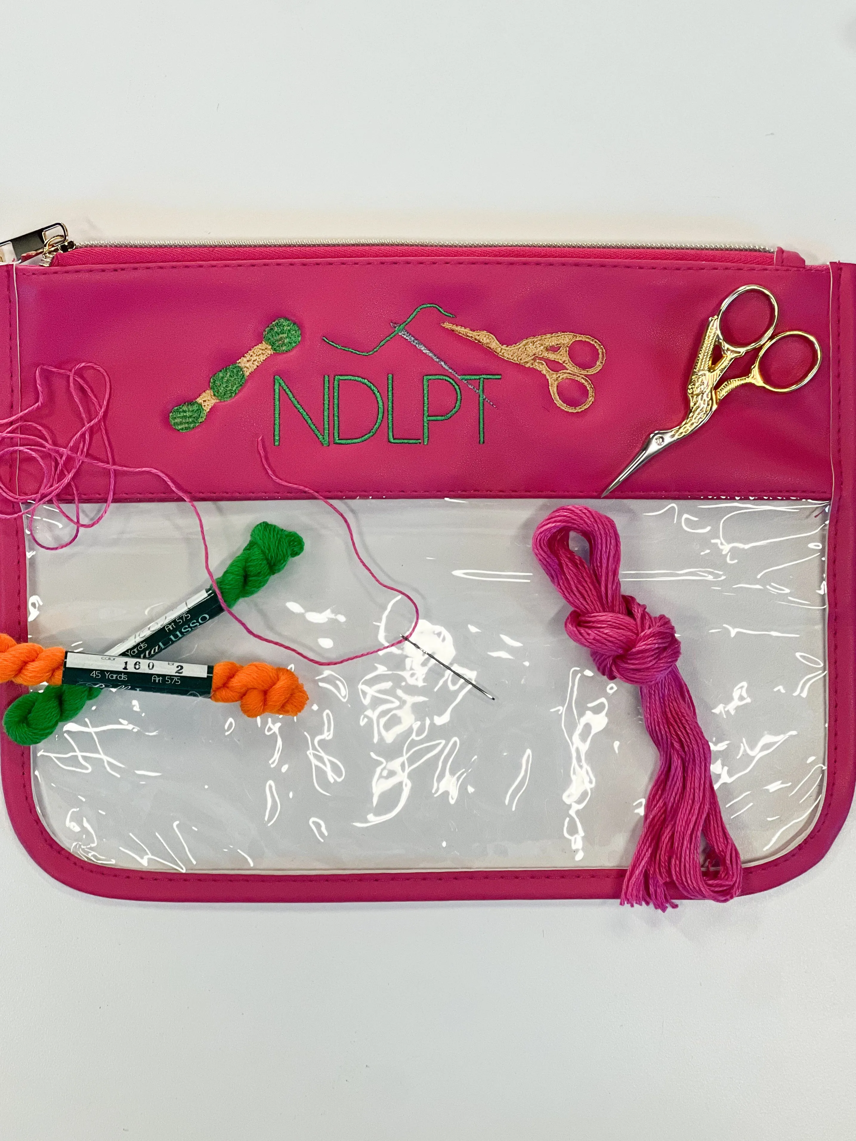Needlepoint Project Pouch