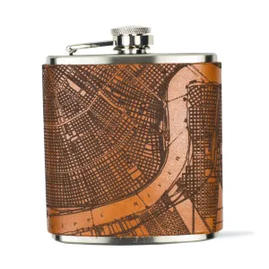 New Orleans Map Flask