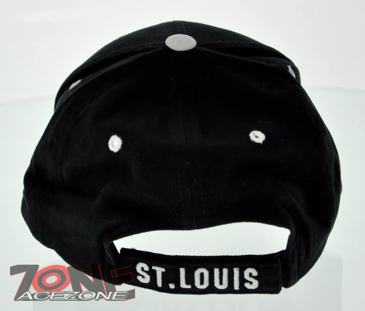 NEW ST. LOUIS MO STATE BALL CAP HAT 100% COTTON BLACK