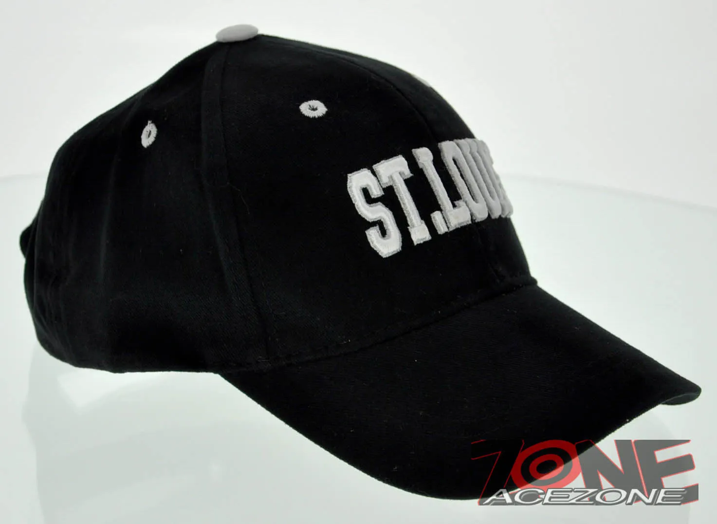 NEW ST. LOUIS MO STATE BALL CAP HAT 100% COTTON BLACK