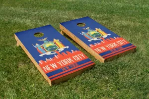 New York City State Flag Skyline