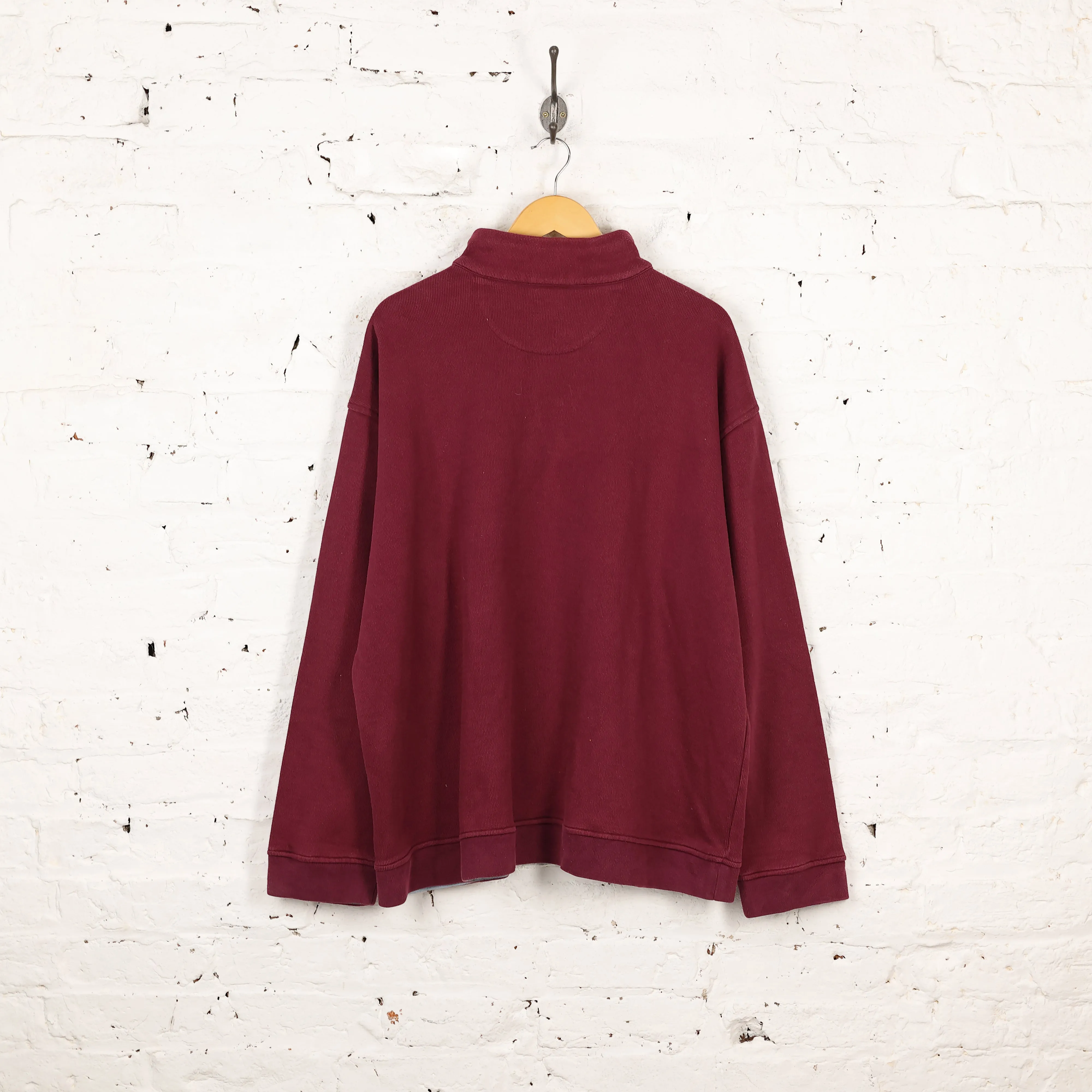 Nike 1/4 Zip Sweatshirt - Maroon - XXL