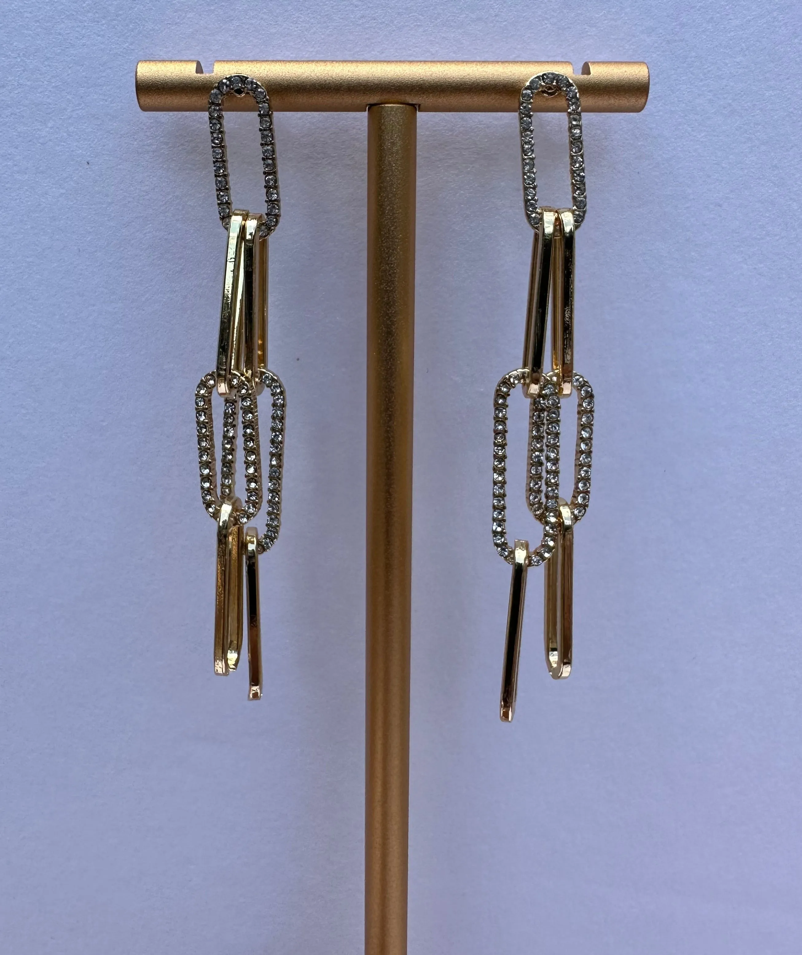 No Holding Chain Earrings GOLD