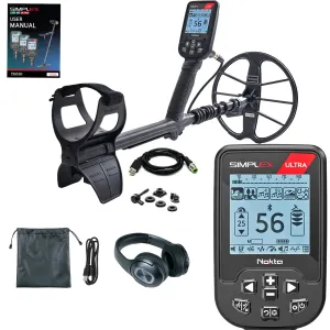 Nokta Simplex Ultra WHP Waterproof Detector with 11″ Coil & Wireless Headphones