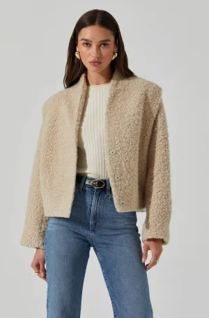 Nona Boxy Collarless Jacket