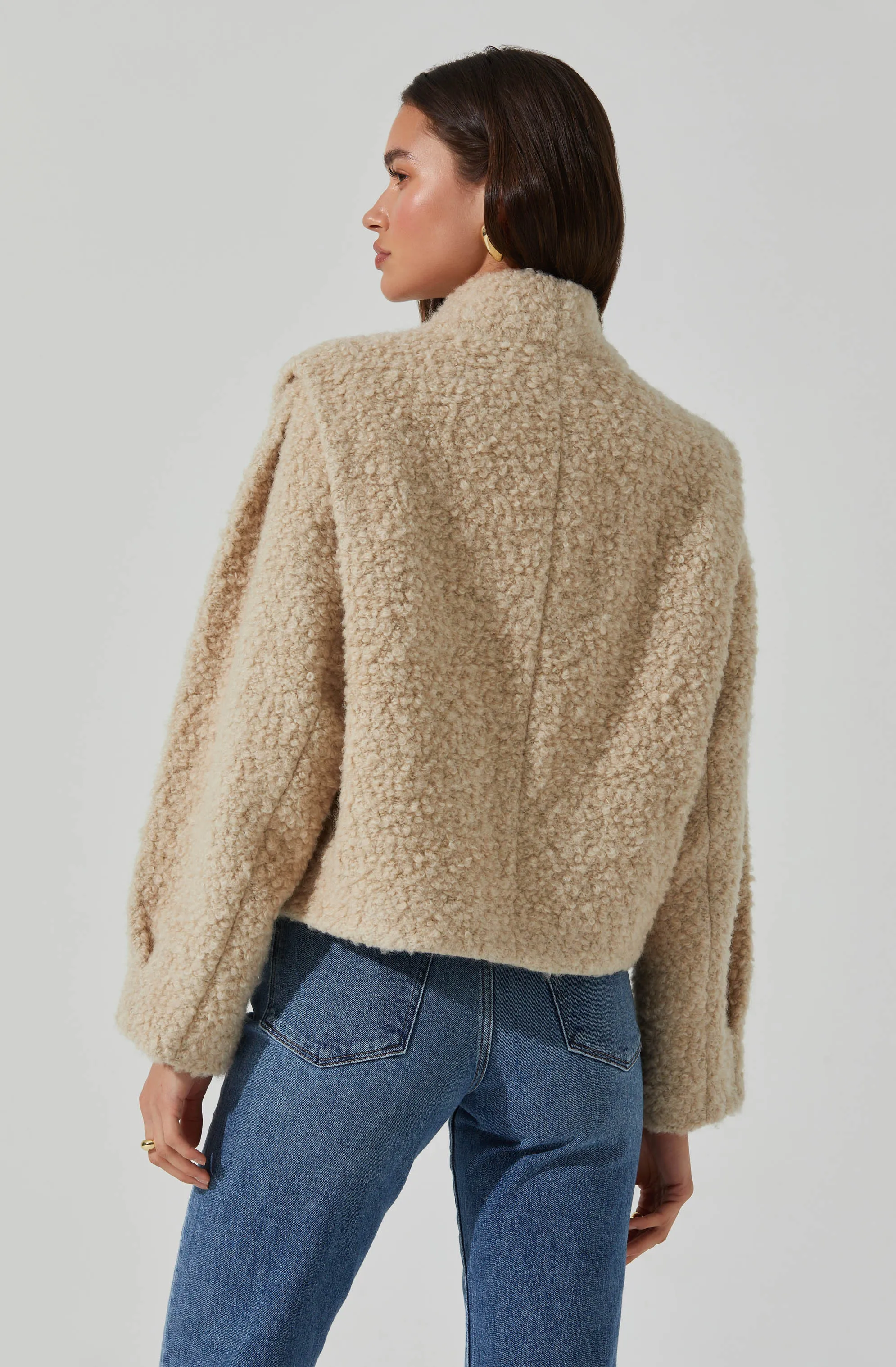 Nona Boxy Collarless Jacket