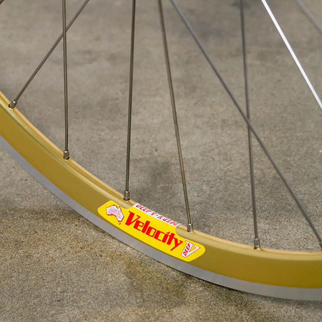 NOS Gold Velocity Deep V Track Wheel - Front