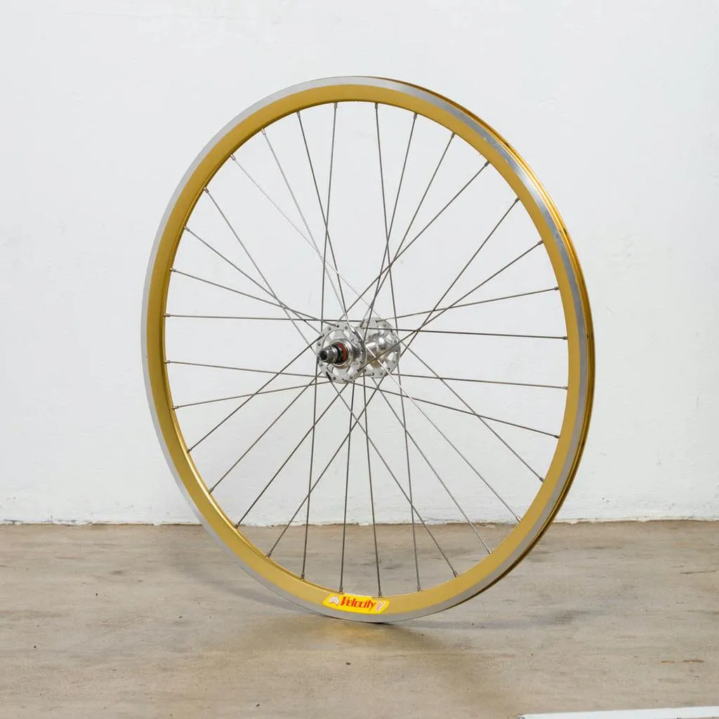 NOS Gold Velocity Deep V Track Wheel - Front