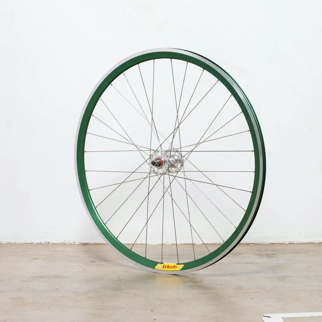 NOS Green Velocity Deep V Track Wheel - Front