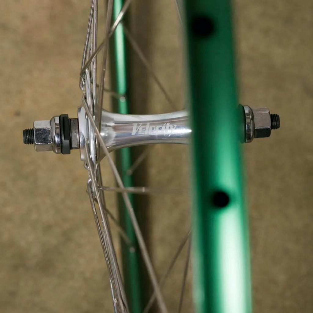 NOS Green Velocity Deep V Track Wheel - Front