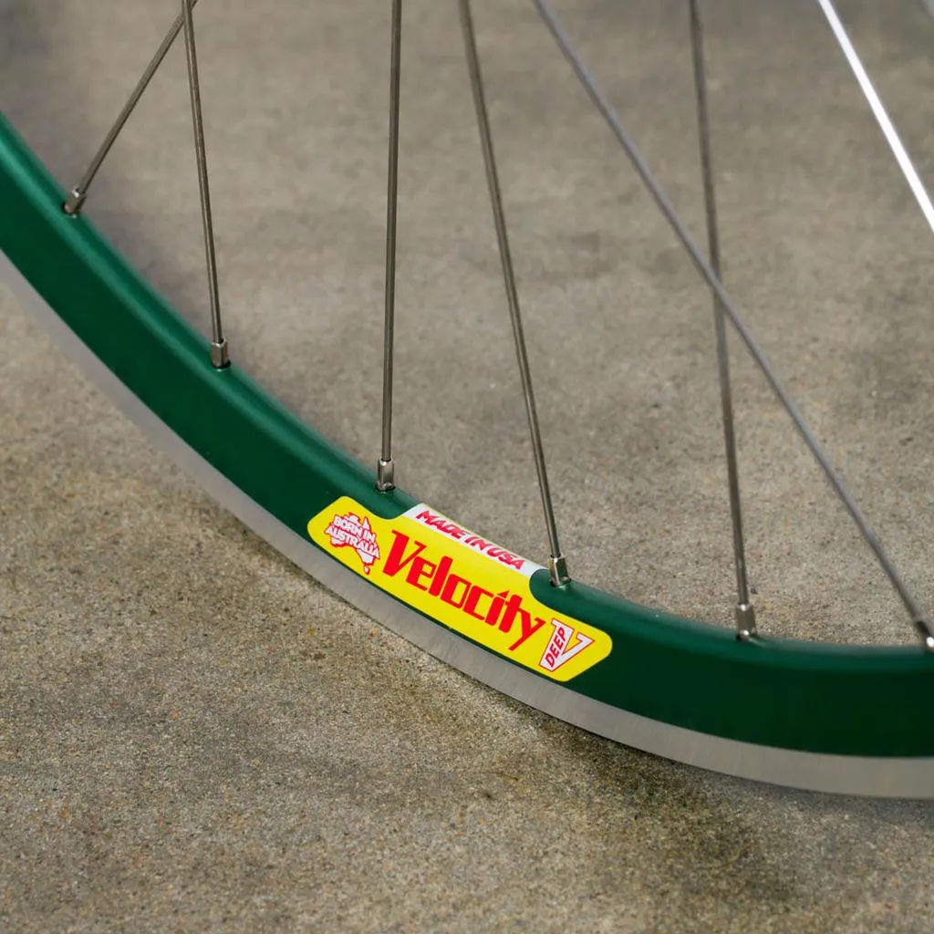 NOS Green Velocity Deep V Track Wheel - Front